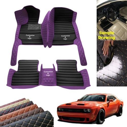 Custom For Dodge Car Floor Mats All Models Luxury Waterproof Car Rugs FloorLiner - Imagen 17 de 33