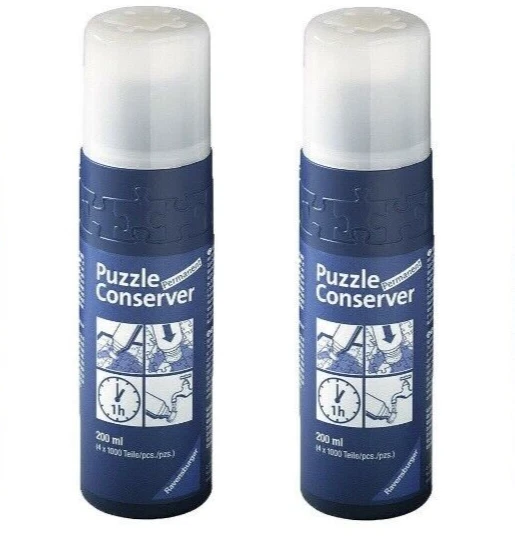 2x New Ravensburger 93793 Puzzle Accessorie Conserver Glue for up to 8x 1000pc