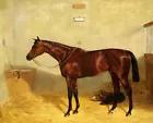 Horses in the stable oil painting Giclee Art Printed on canvas L3672