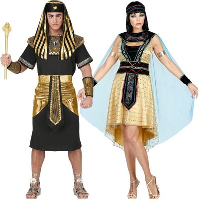 Cleopatra Königin vom Nil Pharao Römer König  Partner Kostüm für Damen & Herren