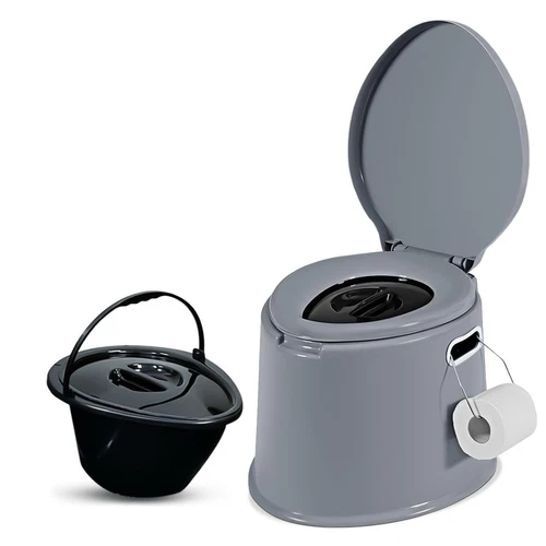 5L PORTABLE CAMPING TOILET COMPACT POTTY LOO CARAVAN PICNIC FISHING FESTIVALS