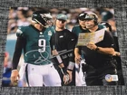 DOUG PEDERSON SIGNED AUTOGRAPH 8X10 PHOTO PHILADELPHIA EAGLES BECKETT BAS COA