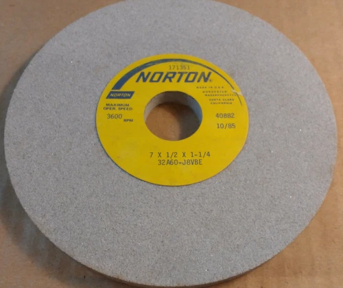 Norton 42073 Aluminum Grinding Wheel, 7x3/4x1-1/4" Bench and Pedestal 