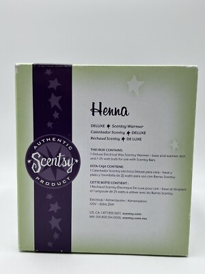 Scentsy ''Henna'' Deluxe Electric Wax Scentsy Warmer            K8