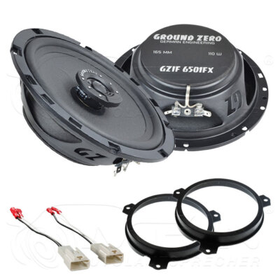 GROUND ZERO LAUTSPRECHER für TOYOTA IQ 2008-2015 Heck Seite 2-Wege 110W #BYOS
