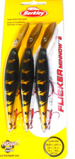 Berkley #9  Flicker Minnow Crankbait (3-Pack-Black Lightning)