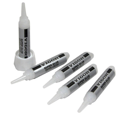 Vigor Super Glue 45/60 Seconds Set 2 Gram Tube Package of 5