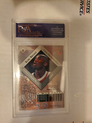 Kobe Bryant 1996 Score Board Basketball ROOKIE RC #15 PSA 10 GEM 