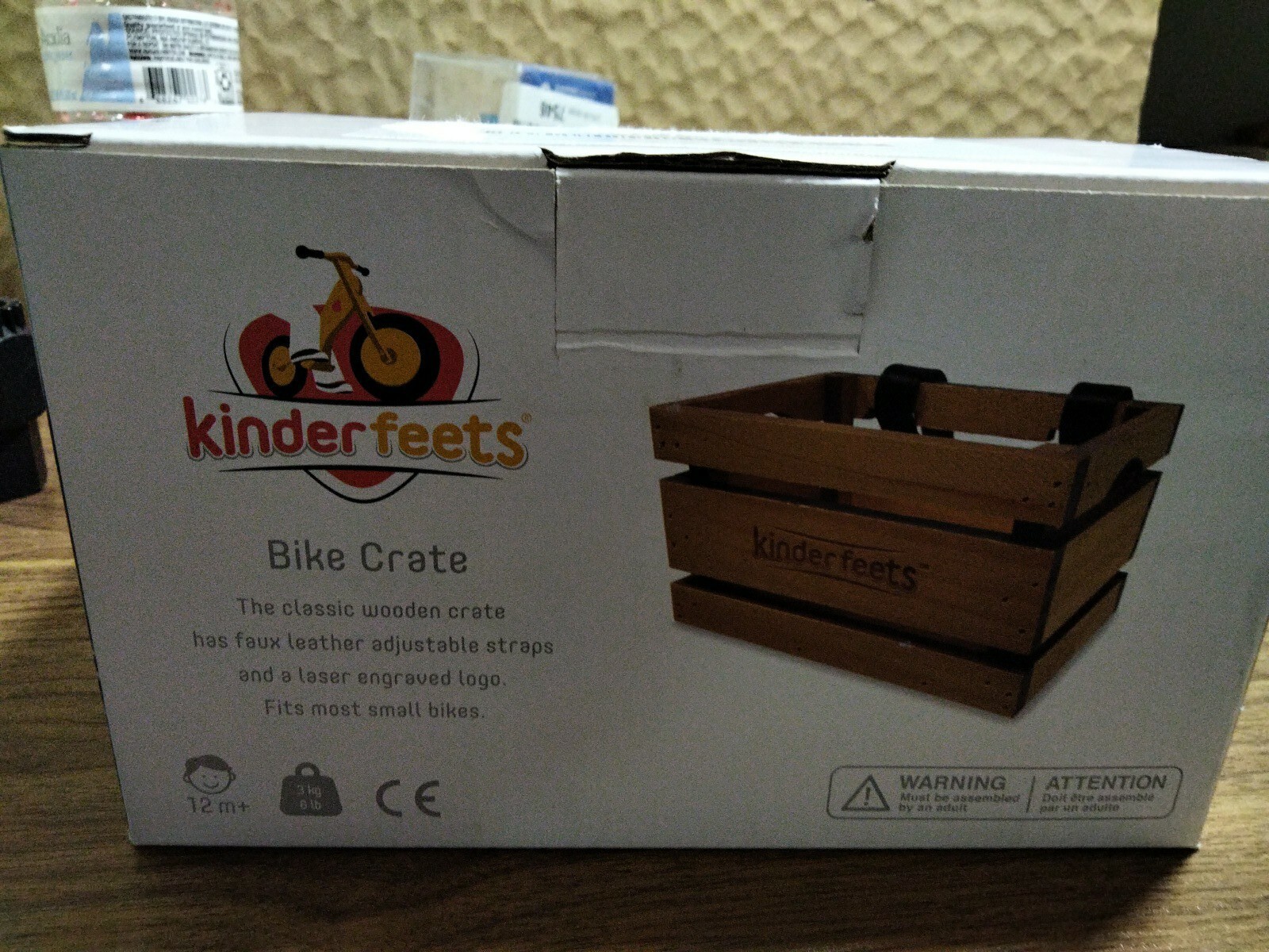 (New) Kinderfeets Classic Wooden Bike bicycle Crate (25.00 USD) (New) Kinderfeets Classic Wooden Bike bicycle Crate (25.00 USD)