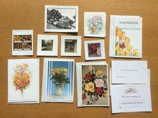 Vintage 1970s Greetings Cards, Gift Tags, Invitation Acceptance Cards, Floral