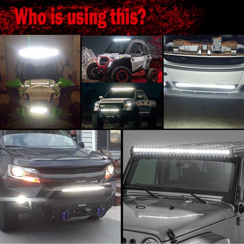 14"Led Work Light Bar Single Row Spot Flood Combo Work Offroad 4WD Truck SUV ATV - Picture 13 of 13
