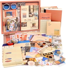 348Pcs-Scrapbook Kit, Bullet  Journal Kit with Journaling/Scrapbooking Supplies