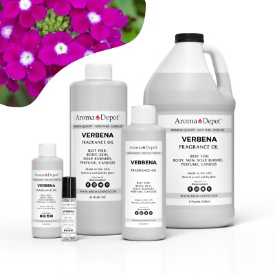 Verbena Fragrance Oil for Body, Candles, Soaps, Lotions, Diffusers & Warmers