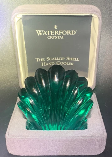Vintage Waterford crystal made in Ireland,green Hand Cooler In Box