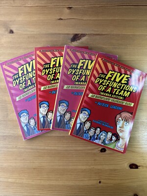 Lot of 4 - The Five Dysfunctions of a Team, Manga Edition Illustrated