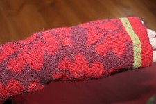 Flomax Armstulpen Mary Rot/Beere; UVP. 35,-€; 100% Schurwolle kbT, Neu!!