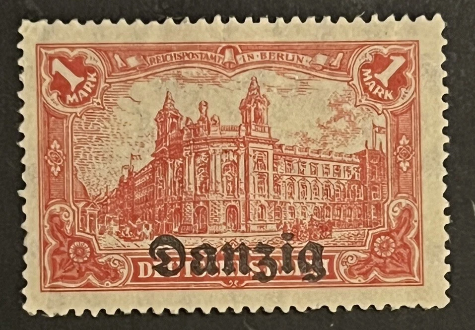 Selos de viagem: Alemanha Danzig Selos Mi 8 - 1 marca em perfeito estado, chiclete original articulado MOGH - Imagem 2 de 4