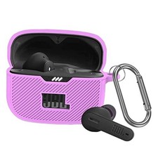 Compatible for JBL Tune 230NC TWS Case, Soft Silicone Protective Purple