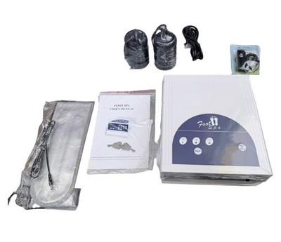 Detox Ion Foot Bath Spa Machine Kit Cell Ion Ionic Aqua Cleanse Fir Belt w/ Case