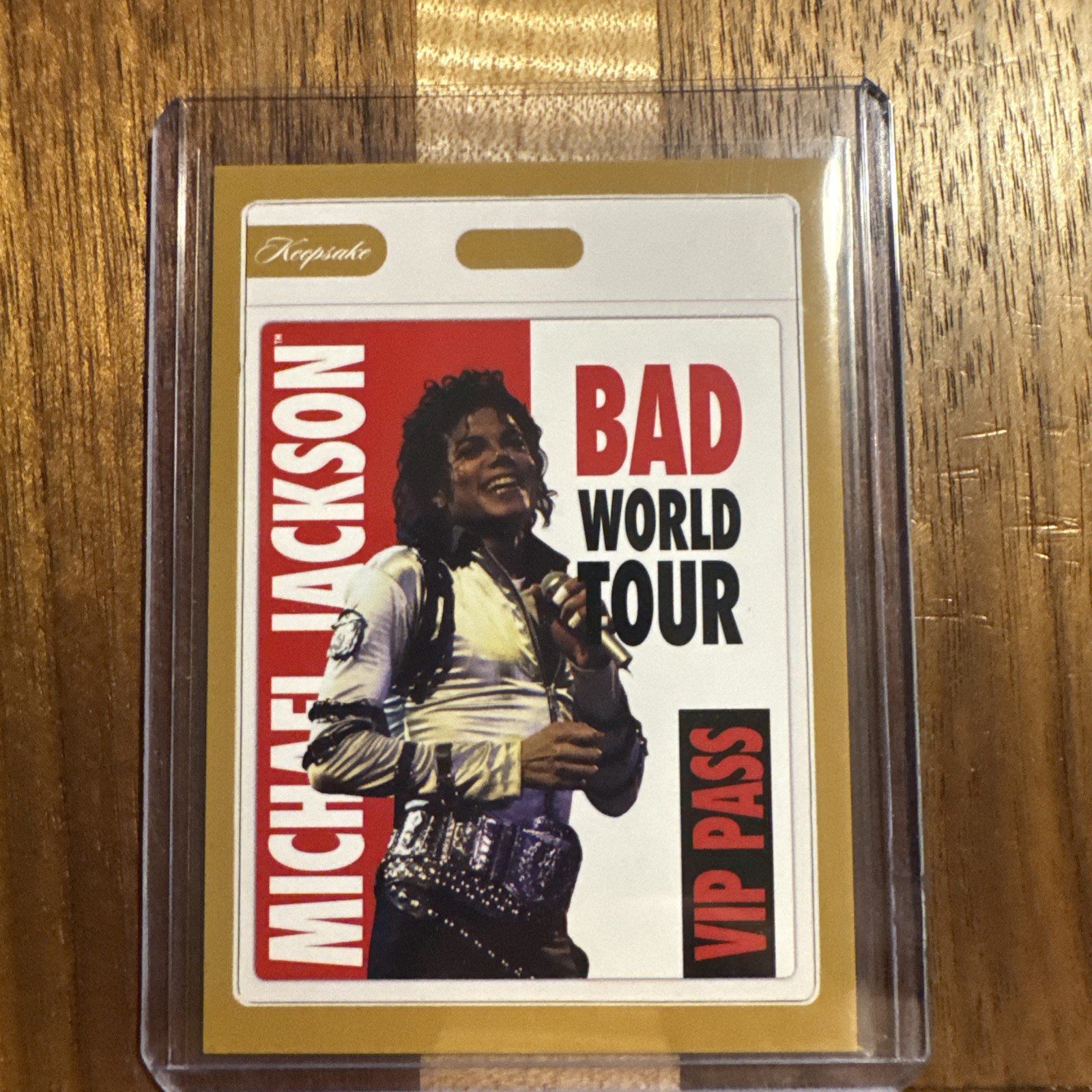 2025 Keepsake Bad World Tour Michael Jackson #106 Bad World Tour VIP Pass 17/17
