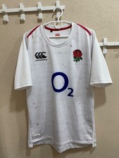 England 2018 Home Rugby Union Shirt Canterbury Jersey Size L
