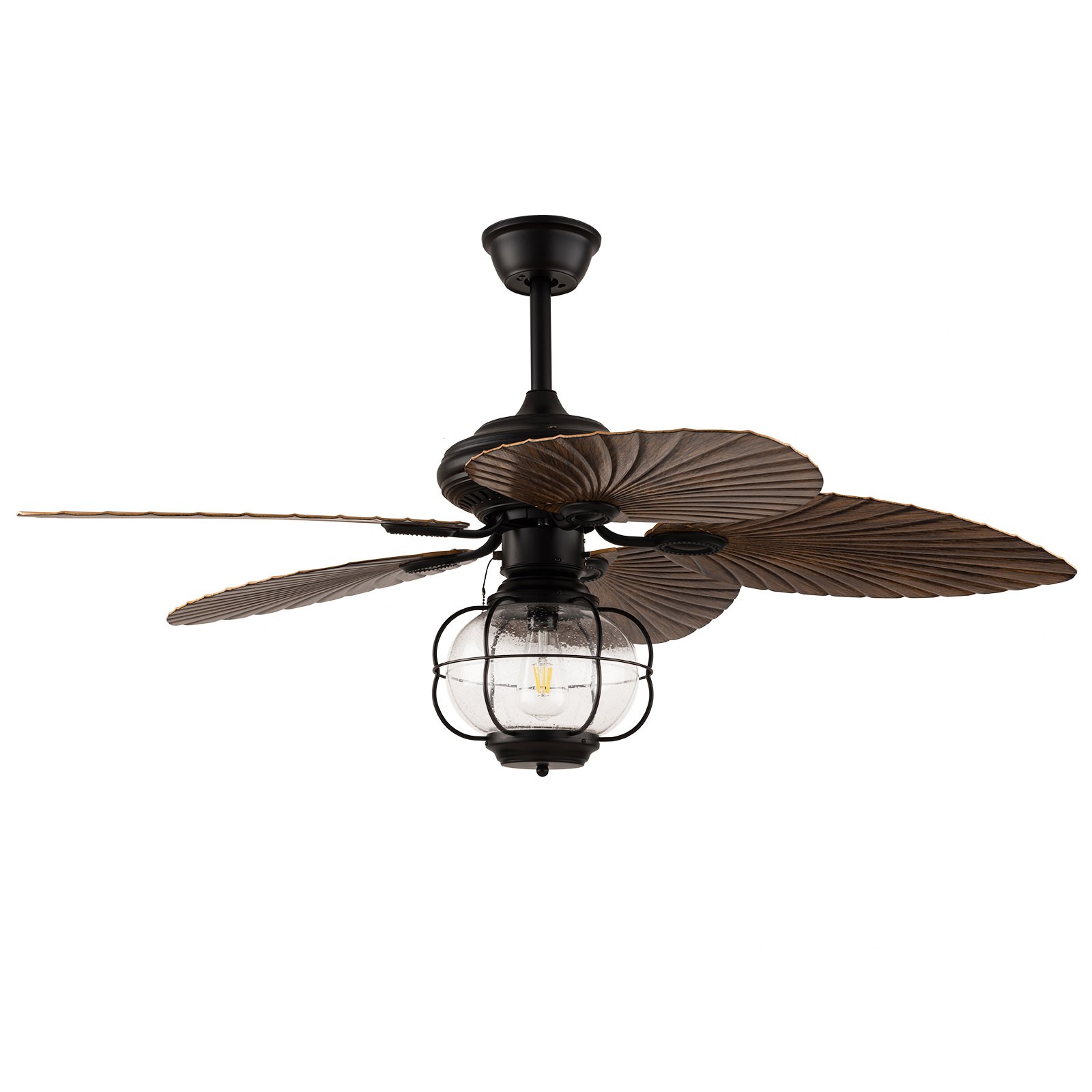 Caged Ceiling Fan Flush Mount Ceiling Fan Light Industrial Ceiling Fan Light
