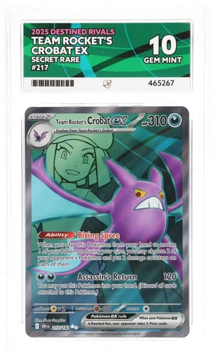 2025 Pokemon DRI EN #217 Crobat ex SR ACE 10