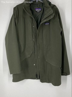 Patagonia Mens Green Long Sleeve Full Zip Parka Jacket Size Medium
