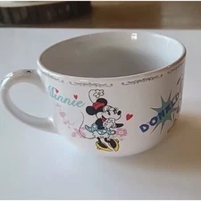Walt Disney Mickey Donald Duck Soup Mug Coffee Cereal Bowl Minnie Goofie