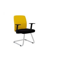 Modern Luxus Polster StüHle Gelb Designer MöBel Textil Lehnstuhl Neu