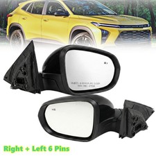 Pair For 24-25 Chevy Trax Side Mirror Heated W Blind Spot Left Right 6 Pins