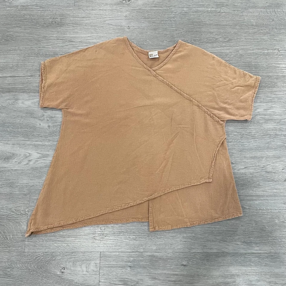 Oh My Gauze! Mujeres 2 Blusa Sin Mangas Top Camisa Lagenlook Minimalista Boho Playa Foto 2 de 4