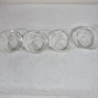 SET OF 4 Vintage PYREX # 414 And Glasbake Ramekin Rolled Edge 4oz Custard Cup