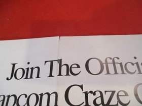 2 Capcom Official Craze Club Nintendo NES Poster Insert DuckTales Mega Man #M