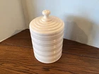 RARE Jeanette  Vintage Pink Milk Glass Cookie Jar