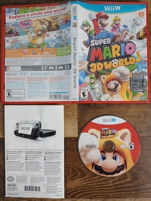 Super Mario 3D World (Nintendo Wii U, 2013) No Manual - Tested
