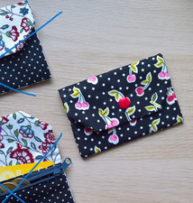 klein Geldbörse Portemonnaies Karten Etui 2 Fächer RV Handmade Handarbeit