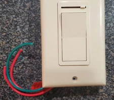 Maxxima MEW-DM650V 3-Way Slide Dimmer Rocker Switch Ivory 600W LED/CFL w/ Plate