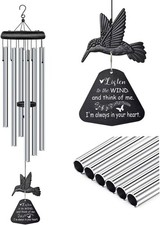 Sympathy Wind Chimes for Outside Deep Tone, Memorial for Loss of Loved One Prime