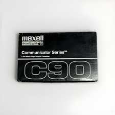 Maxell Professional Industrial P/I Communicator Series C90 Audio Cassettes 90 Mi