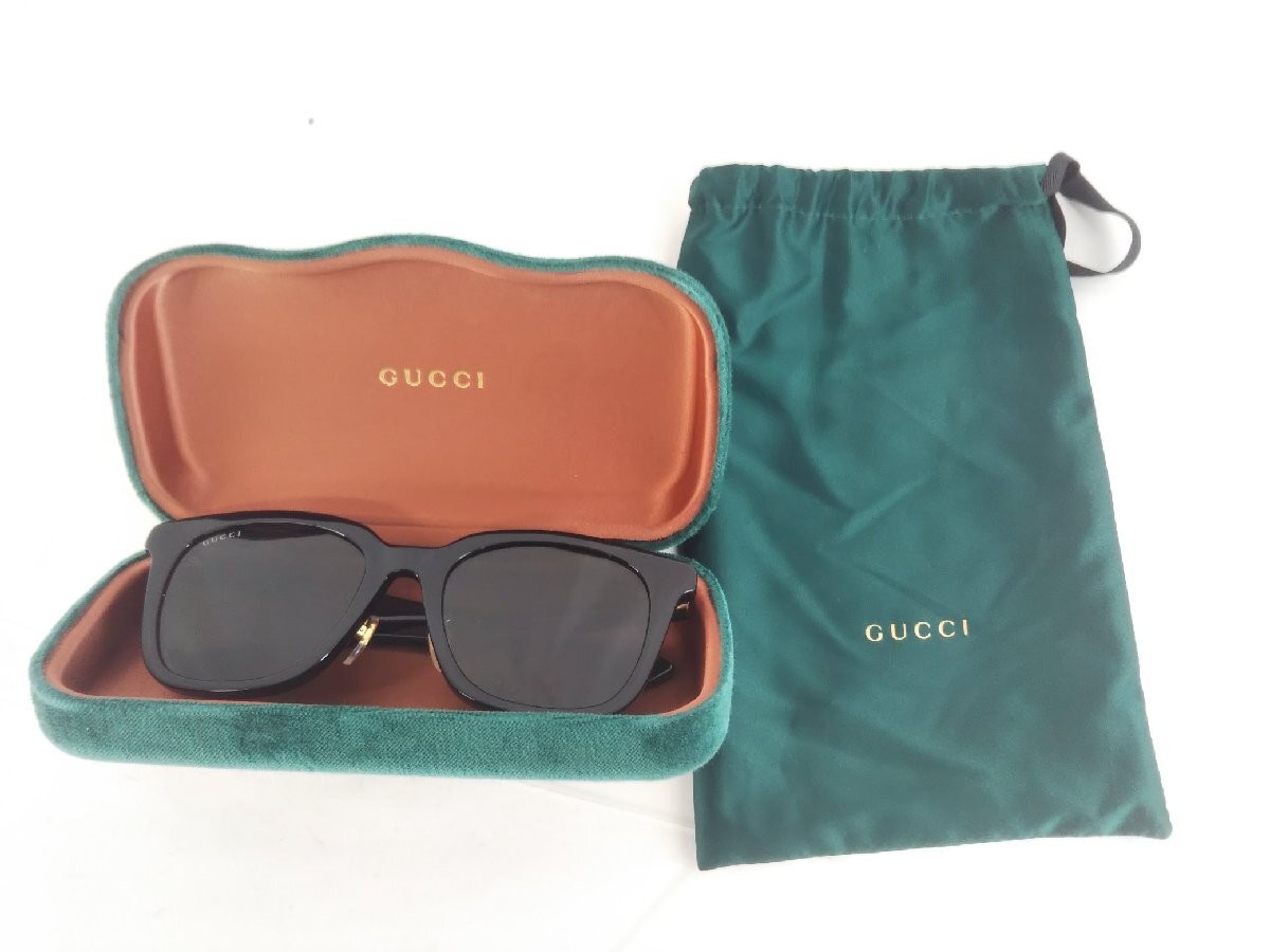 GUCCI Sunglasses G G1000SK 001 55 20 145 Black Made in Japan with Case