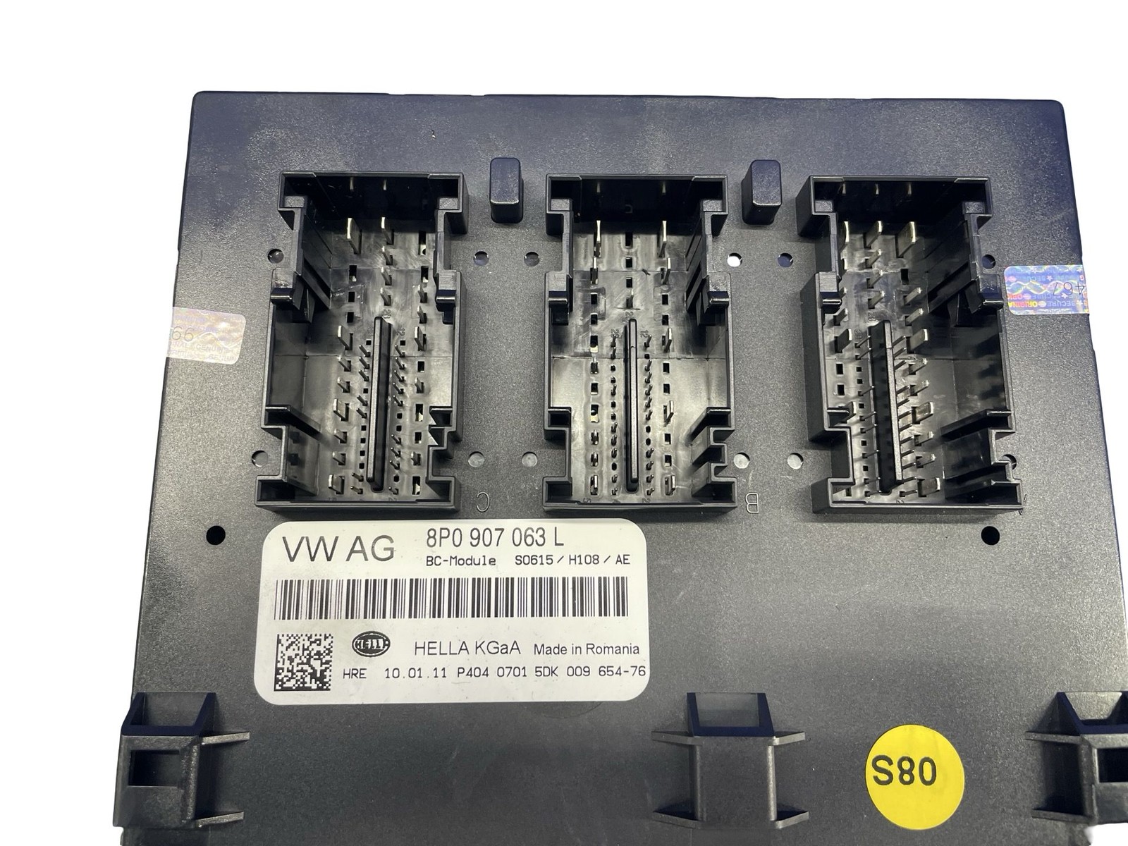 2011-2013 AUDI R8 BODY BCM CONTROL MODULE UNIT 8P0907063L
