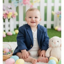 Nautica Navy Dressy Easter boys Blazer 18 Month cute preppy