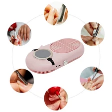 Nail Dust Collector Suction Fingernail Art Tool Nail Vacuum Cleaner Manicure 24W