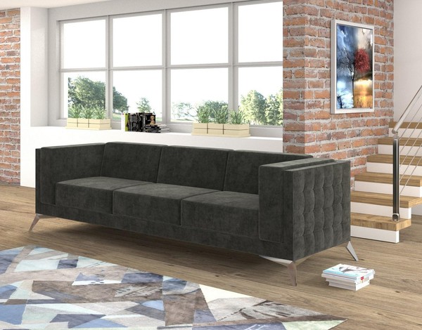 Design Sofa 3 Sitzer Chesterfield Couch Polster Sofas Designsofa Dreisitzer Neu-image