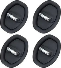 4 PCS Car Door Latch Lock Cover, Silicone Silent Shock Absorption Lock Protector