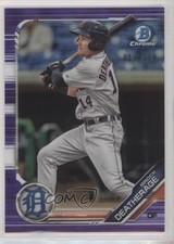 2019 Bowman Draft Chrome Purple Refractor 13/250 Brock Deatherage #BDC-5 jc3