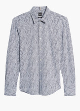 BOSS Men's Ronni Slim Fit Stretch Button-Up Shirt