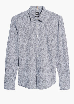 BOSS Men's Ronni Slim Fit Stretch Button-Up Shirt