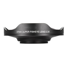 37MM 0.3X HD Ultra Wide Angle Fisheye Lens With Hood Replacement For Camcorders